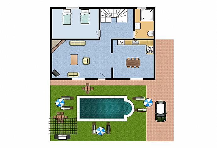 Floor Plan . - Villa Katia Faragi . (Galería de imágenes) }}