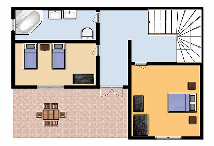 Floor Plan . - Villa Katia Faragi . (Photo Gallery) }}