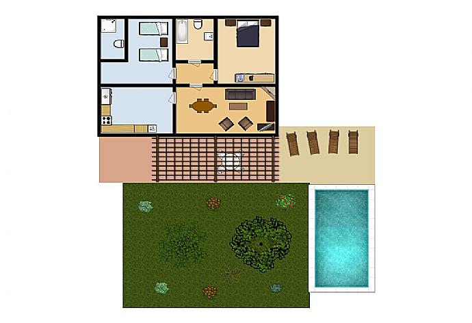 Floor Plan . - Villa Isa . (Photo Gallery) }}