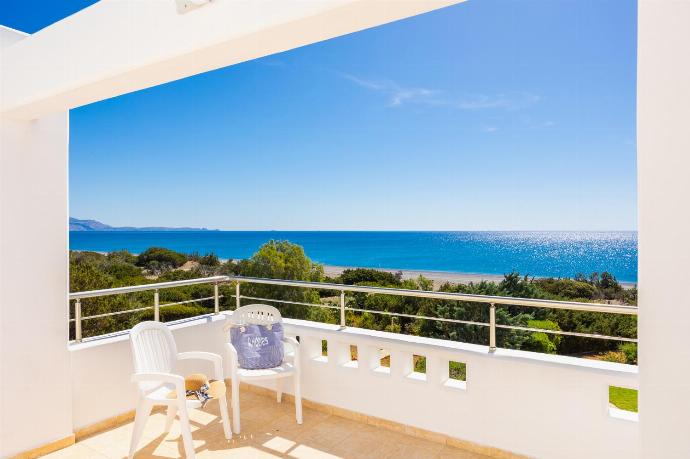Balcony with panoramic sea views . - Villa Mediterranean Blue . (Photo Gallery) }}