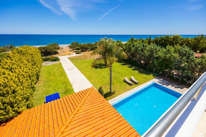 View from balcony . - Villa Pelagos Blue . (Photo Gallery) }}