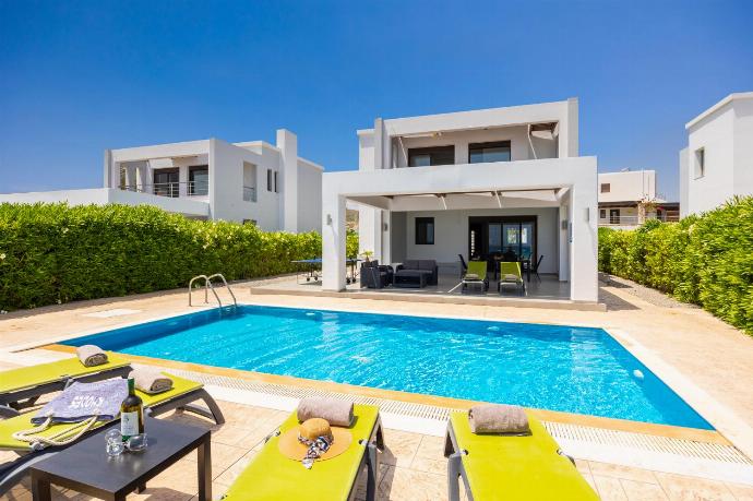 Beautiful villa with private pool, terrace, and garden with panoramic sea views . - Villa Metis . (Photo Gallery) }}
