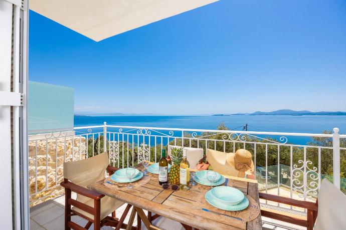 Balcony with panoramic sea views . - Villa Sunrise . (Photo Gallery) }}