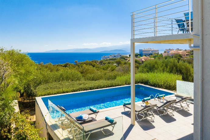 Private pool and terrace with panoramic sea views . - Villa Panorama . (Photo Gallery) }}