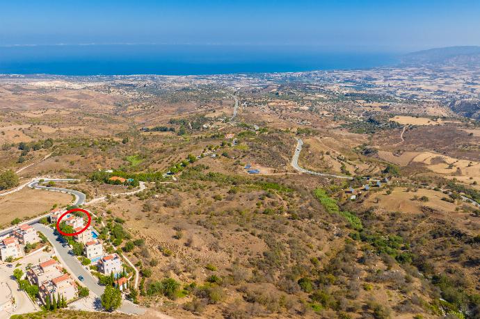 Aerial view showing location of Villa Panorama Tessera . - Villa Panorama Tessera . (Photo Gallery) }}
