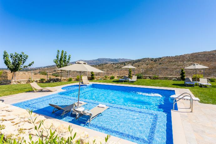 Private pool, terrace, and garden . - Villa Marielia . (Photo Gallery) }}