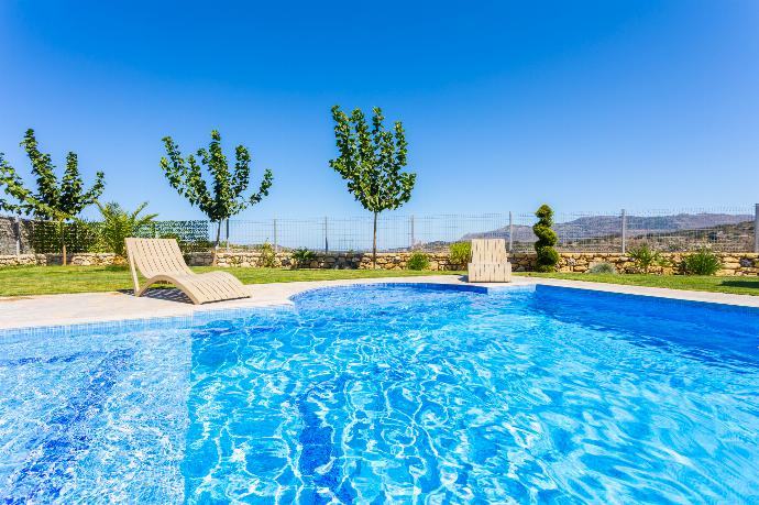 Private pool, terrace, and garden . - Villa Marielia . (Photo Gallery) }}