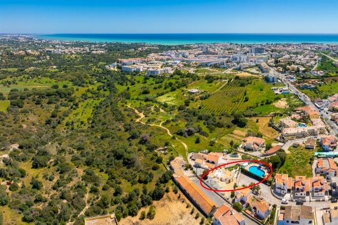 Aerial view showing location of villa . - Villa Brejos . (Fotogalerie) }}