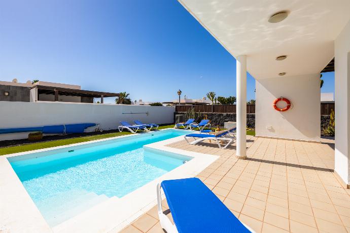Private pool and terrace . - Villa Aurora . (Photo Gallery) }}