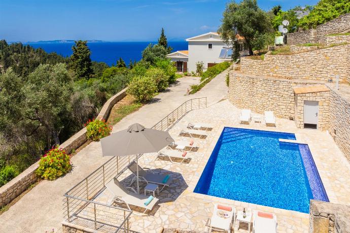 ,Beautiful villa with private pool, terraces, and garden with panoramic sea views . - Villa Ariadne . (Photo Gallery) }}