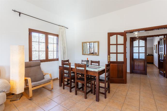 Living room with sofas, dining area, A/C, WiFi internet, and satellite TV . - Villa El Callao . (Photo Gallery) }}