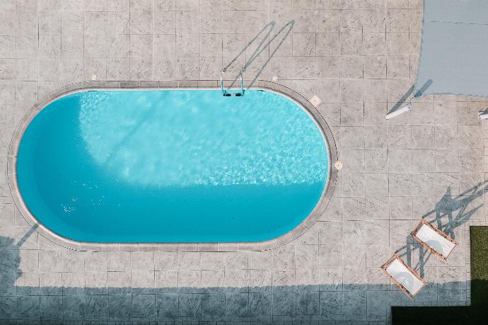 Aerial View of the swimming pool . - Villa Dioni Ena . (Photo Gallery) }}