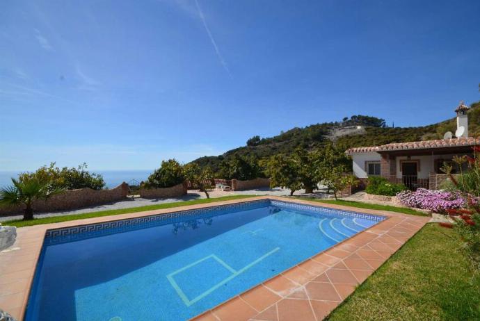 Private pool and terrace with panoramic sea views . - Villa Bonifacio 2 . (Photo Gallery) }}