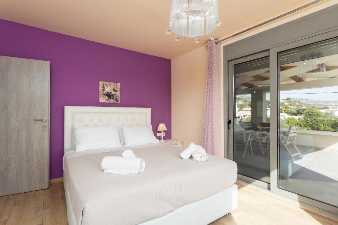 Double bedroom with A/C . - Villa Ammos . (Photo Gallery) }}