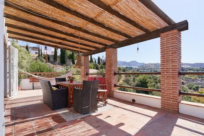 Sheltered terrace with panoramic sea views . - Villa Los Espejos De Frigiliana . (Photo Gallery) }}
