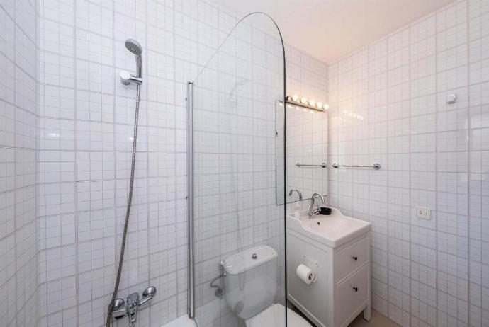 Family bathroom with shower . - Villa Binibels . (Photo Gallery) }}