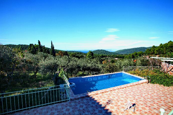 ,Private pool and terrace . - Cherry Cottage . (Photo Gallery) }}