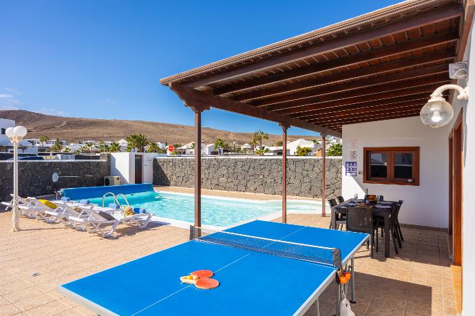 Terrace area with table tennis . - Villa Alexsandra . (Photo Gallery) }}