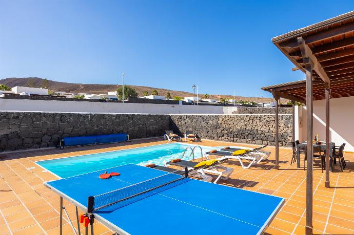 Terrace area with table tennis . - Villa Salar . (Photo Gallery) }}