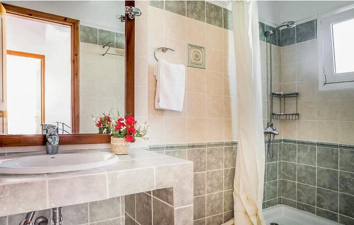 Family bathroom with shower . - Villa Kostis . (Photo Gallery) }}