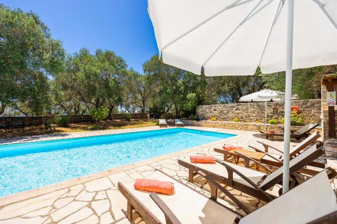 Private pool, terrace, and garden . - Villa Alkyon . (Photo Gallery) }}