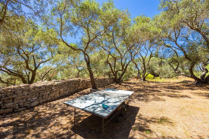 Garden area with table tennis . - Villa Alkyon . (Photo Gallery) }}