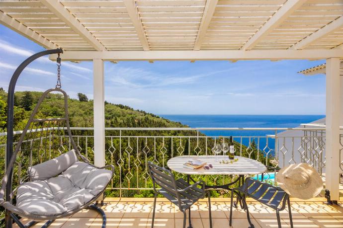 Balcony with sea views . - Villa Jasmine . (Photo Gallery) }}