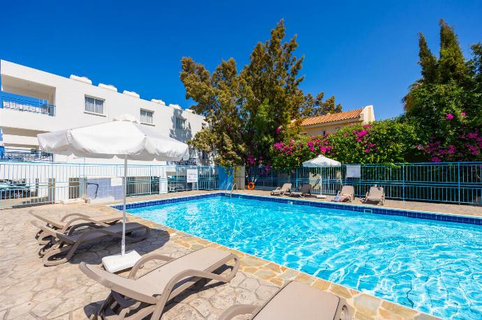 Sheltered private terrace area . - Latchi Bay Apartment . (Galleria fotografica) }}