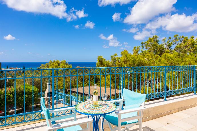 Upper terrace area with sea views . - Villa Ermis . (Photo Gallery) }}