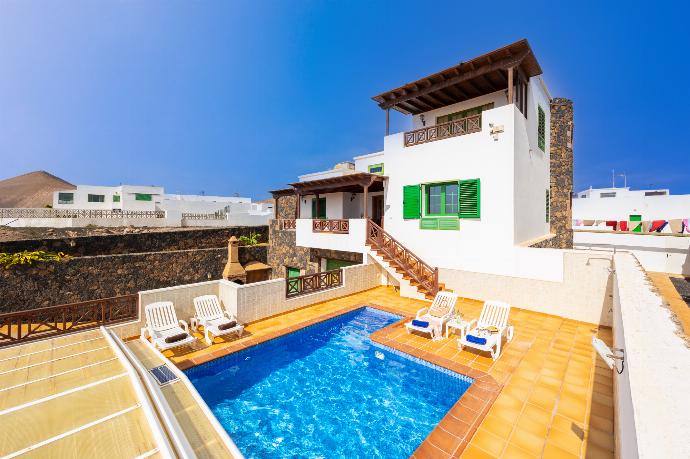 ,Beautiful villa with private pool and terrace with sea views . - Casa Morro Blanco . (Galerie de photos) }}