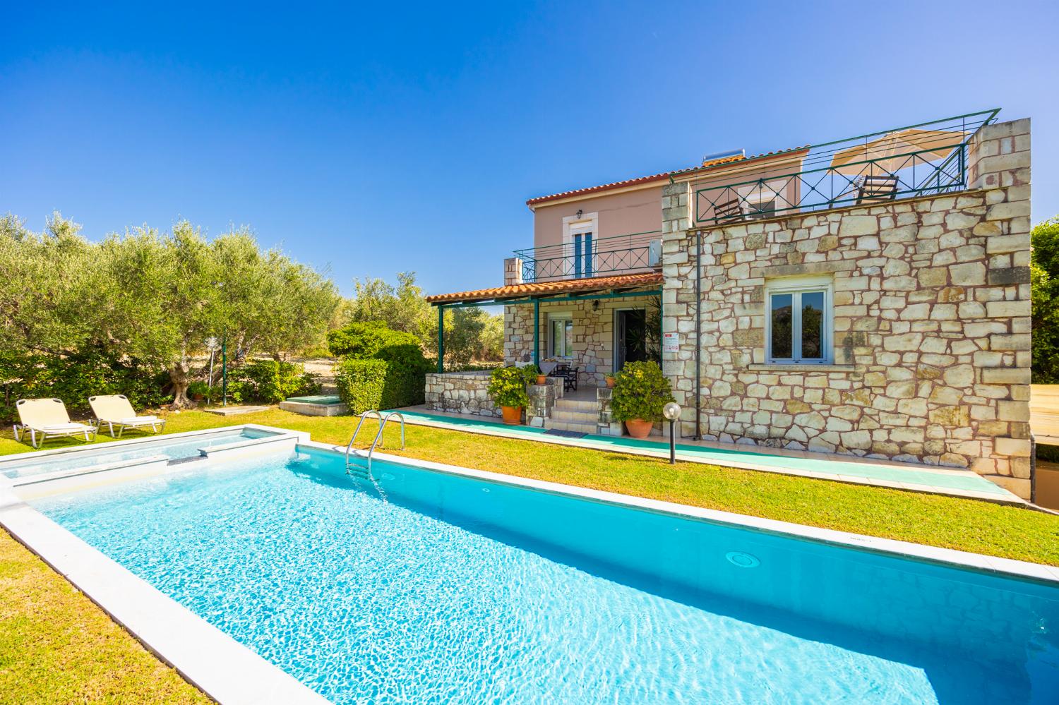 Beautiful villa with private pool, terraces, and garden