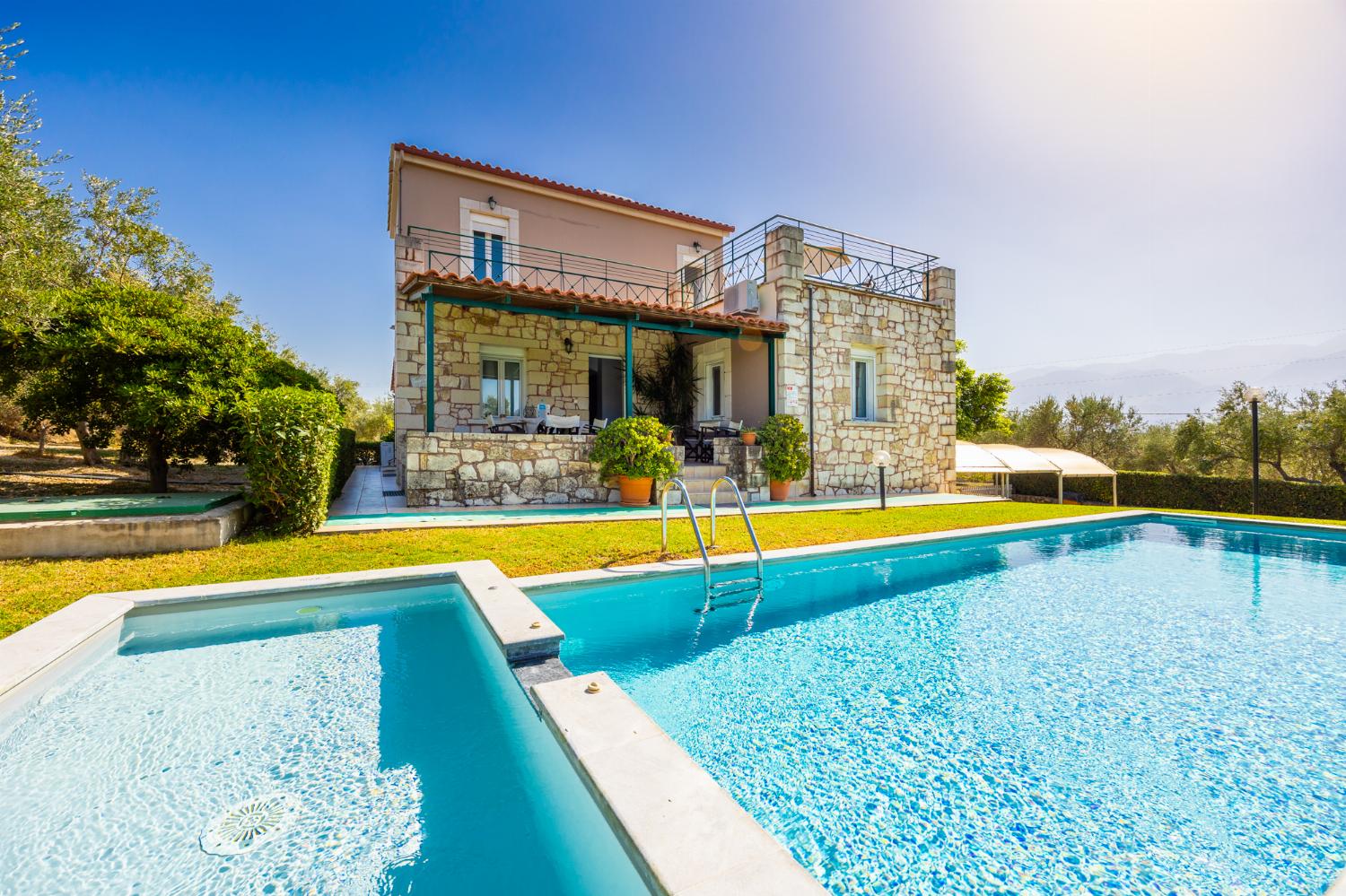 Beautiful villa with private pool, terraces, and garden