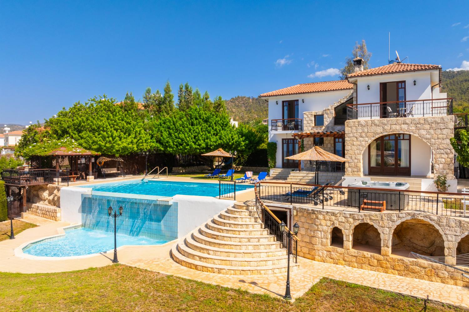 Beautiful villa with private pool, terrace, and garden with sea views