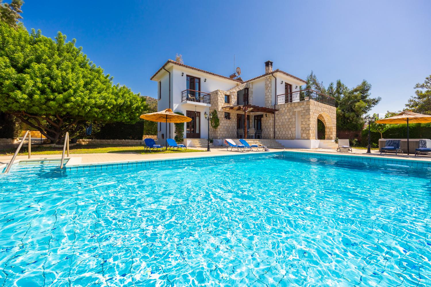 Beautiful villa with private pool, terrace, and garden with sea views