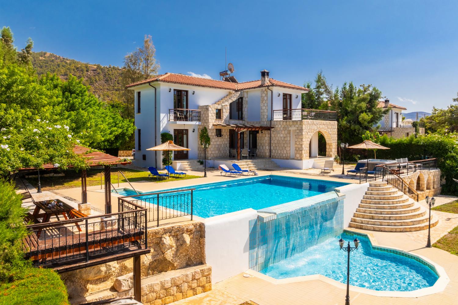 Beautiful villa with private pool, terrace, and garden with sea views