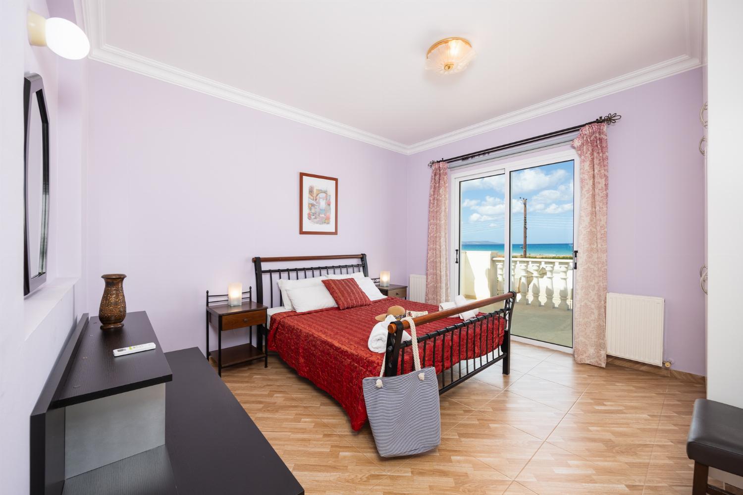 Double bedroom with A/C and sea views