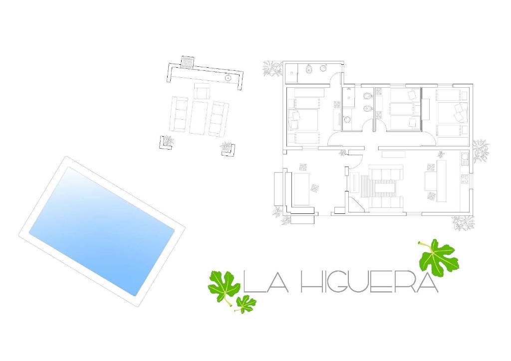 Floor plan of the villa
