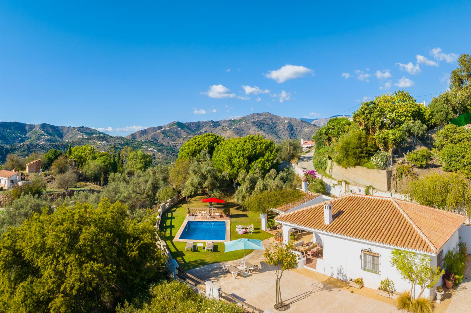 Aerial view of Villa La Higuera