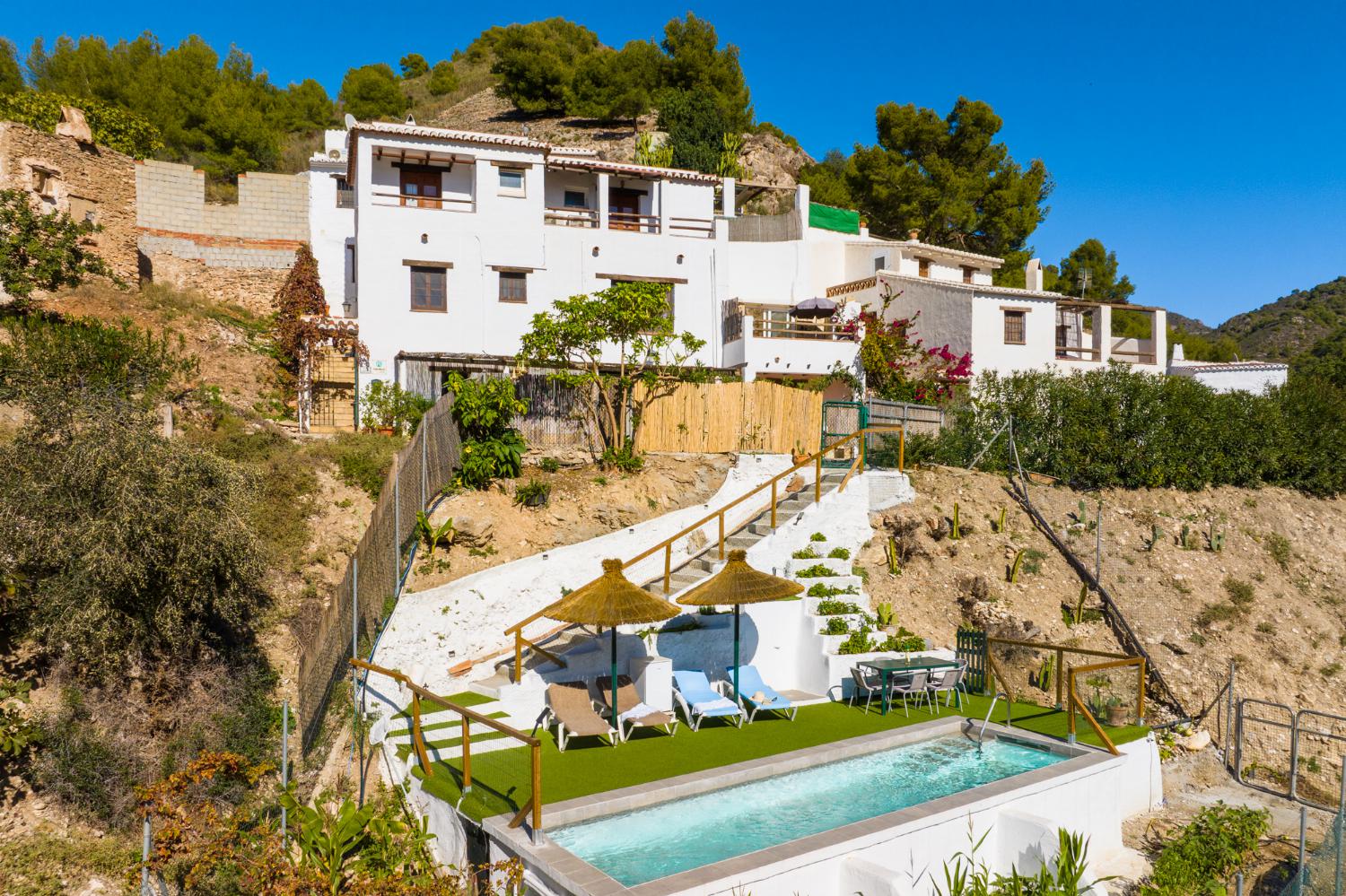 Aerial view of Villa Flower