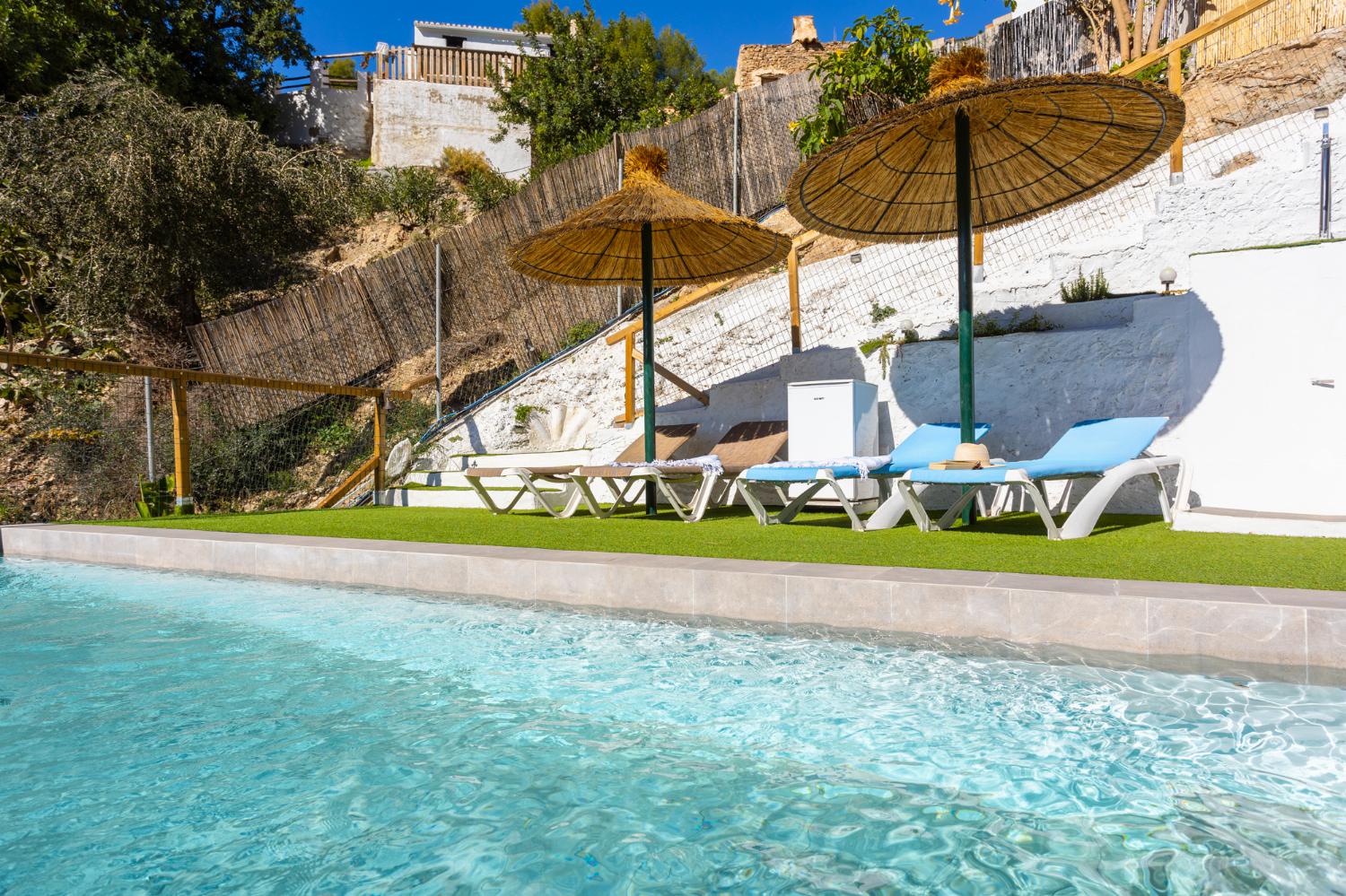 Private pool and terrace with views