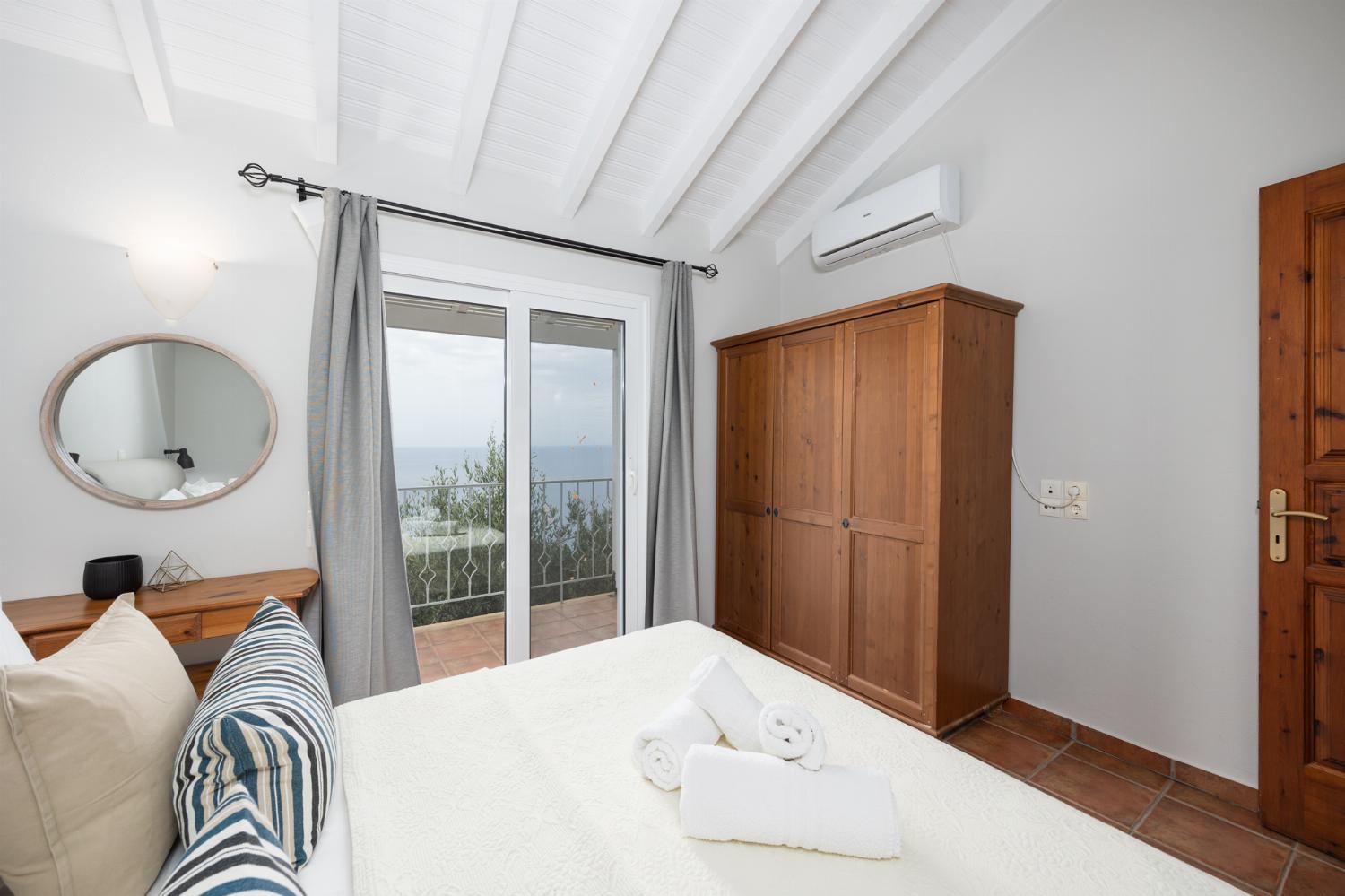 Double bedroom with A/C and sea views