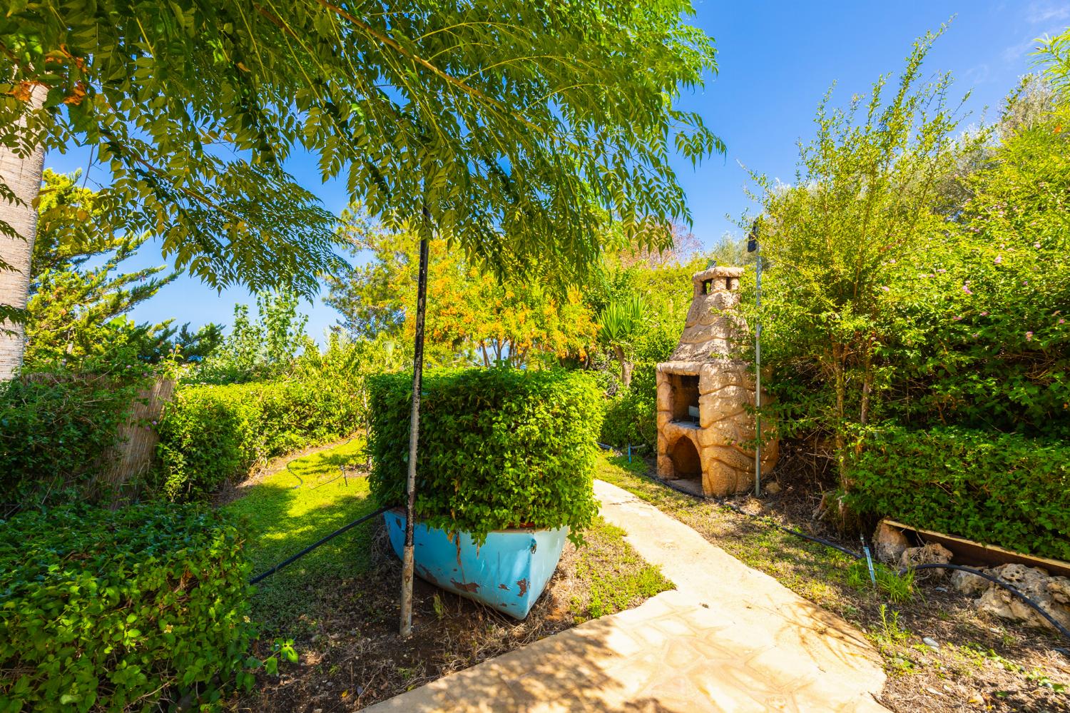 Garden area with BBQ