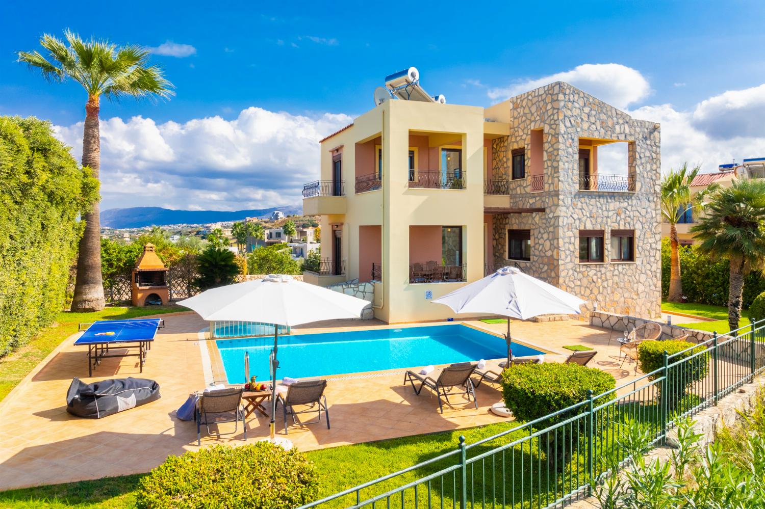 ,Beautiful villa with private pool and terrace with sea views