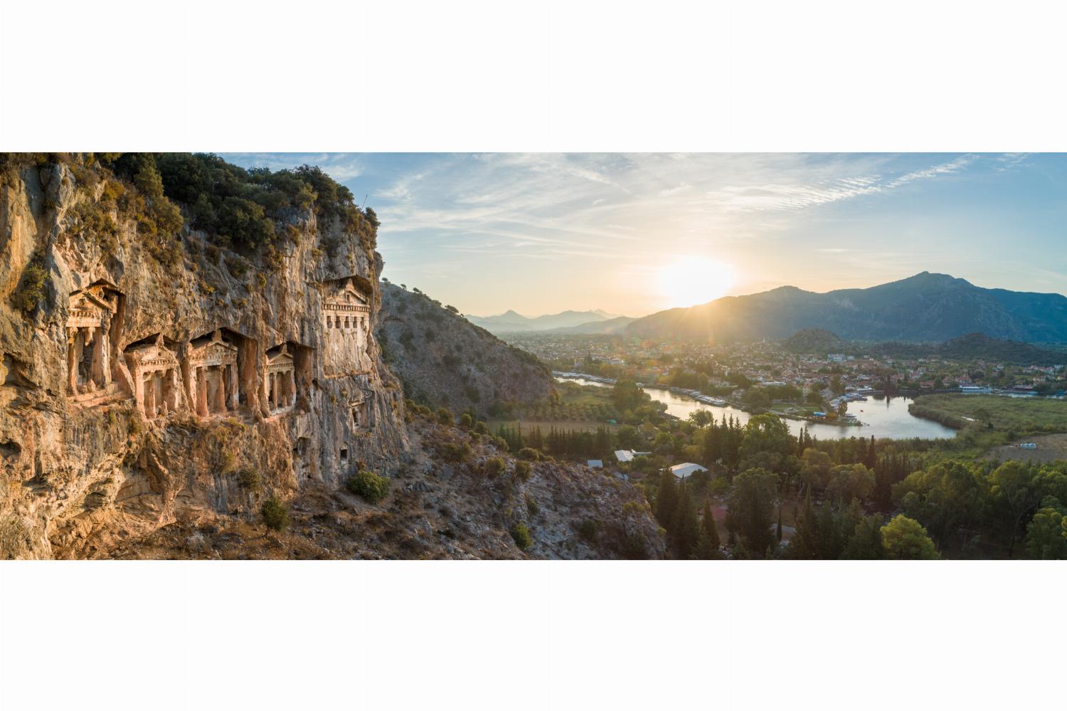 Ancient rock tombs, Dalyan